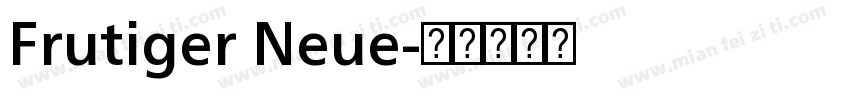 Frutiger Neue字体转换